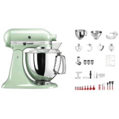 KitchenAid Swiss Anniversary Set KSM200 Pistache - Robot De Cuisine