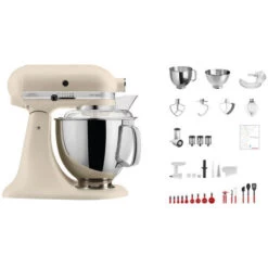 KitchenAid Swiss Anniversary Set KSM200 Fresh Linen - Robot De Cuisine