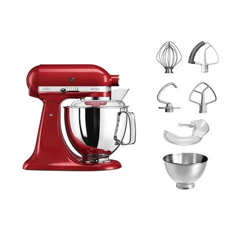 KitchenAid Robot Artisan Rouge Empire 5KSM175PS Avec Accessoires Supplémentaires