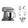 KitchenAid Robot Pâtissier Artisan Tête Inclinable 4,8 L 300 W Gris étain 5KSM175PSEMS + Accessoires -Appareils De Cuisine KitchenAid 761088 0 2 Robot patissier Artisan tete inclinable 4 8 L 300 W gris etain 5KSM175PSEMS accessoires Kitchenaid