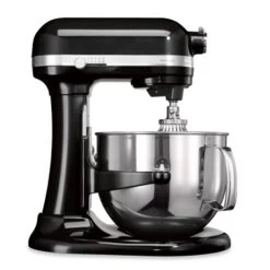KitchenAid Robot Pâtissier Multifonction Avec Crémaillère Artisan Noir Onyx 500 W 5KSM7580XEOB