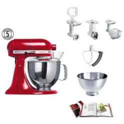 KitchenAid KSM150 Set 11 Red - Robot De Cuisine