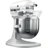 KitchenAid Robot Multifonction De 4,8L Avec Bol Relevable 315W Blanc Argent -Appareils De Cuisine KitchenAid 859700201030