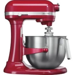 KitchenAid Robot Multifonction De 6,9L Avec Bol Relevable 500W Rouge Empire Argen...