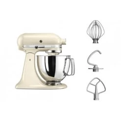 KitchenAid Artisan Robot Pâtissier 4.8 Litres - Crème + Livre De Recette -Appareils De Cuisine KitchenAid artisan robot patissier 4 8 litres creme 3 1140x1140 1