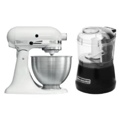 Classic Robot Pâtissier 4.3 Litres - Blanc Mat + Hachoir Kitchenaid 5...