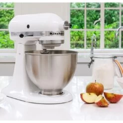 Classic Robot Pâtissier 4.3 Litres - Blanc Mat + Hachoir Kitchenaid 5... -Appareils De Cuisine KitchenAid classic robot patissier 4 3 litres blanc mat 6 1140x1140 1
