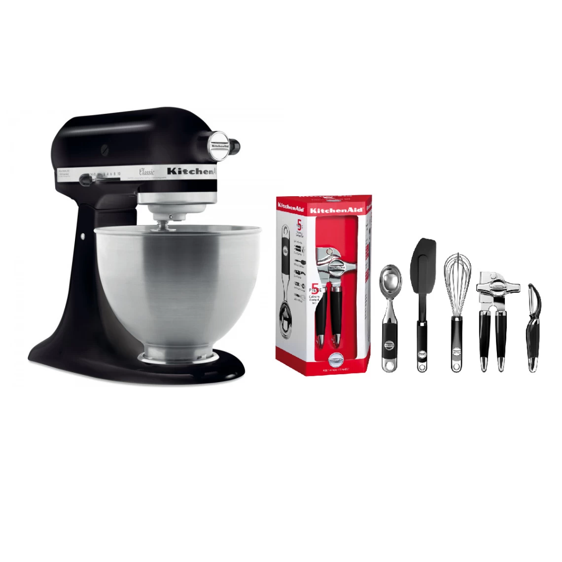 KitchenAid Robot Pâtissier 4,3L - Classic 5K45SS - Noir Réglisse + Accessoire R... 5 KitchenAid Robot Pâtissier 4,3L - Classic 5K45SS - Noir Réglisse + Accessoire R... – Image 3