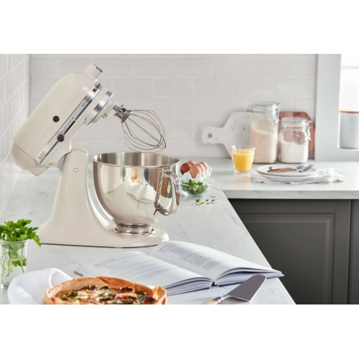 KitchenAid Robot Pâtissier 5KSM125EMH Robot Pâtissier Milkshake Mat 4.8L 4 KitchenAid Robot Pâtissier 5KSM125EMH Robot Pâtissier Milkshake Mat 4.8L – Image 2