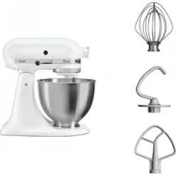 KitchenAid Robot Pâtissier à Tête Inclinable 4.3 Litres - Blanc + Hachoir Kitc... 16 KitchenAid Robot Pâtissier à Tête Inclinable 4.3 Litres - Blanc + Hachoir Kitc... -Appareils De Cuisine KitchenAid robot patissier a tete inclinable 4 3 litres blanc 4 1140x1140 1