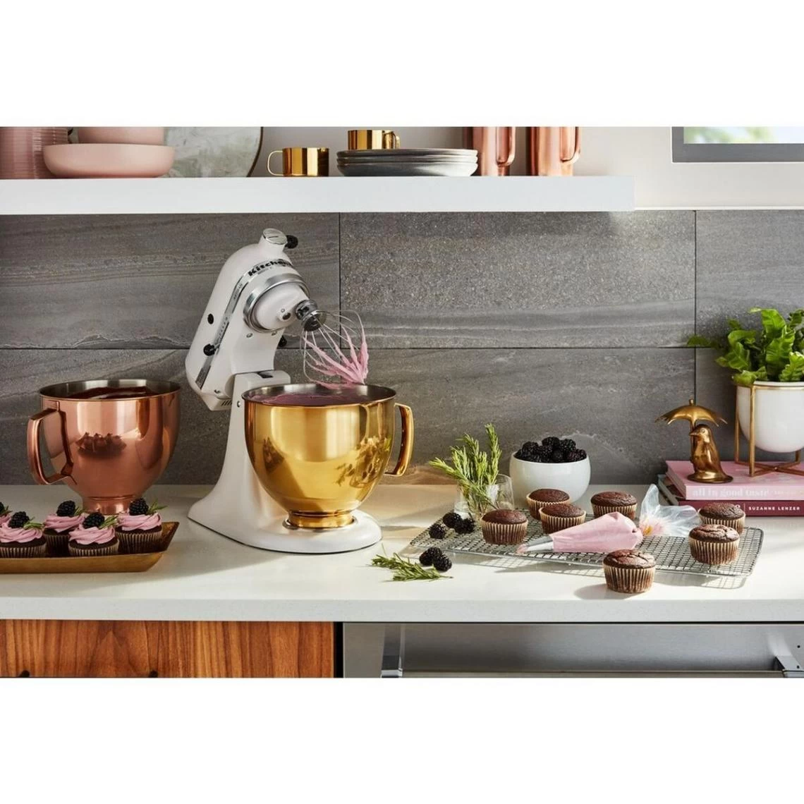 KitchenAid Robot Pâtissier à Tête Inclinable 4.3 Litres - Blanc + Hachoir Kitc... 9 KitchenAid Robot Pâtissier à Tête Inclinable 4.3 Litres - Blanc + Hachoir Kitc... – Image 7