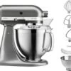 Robot Pâtissier KITCHENAID 5KSM185PSEMS Artisan Gris étain